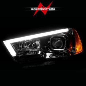 Dodge Charger 11-14 Projector Plank Style Headlight Chrome - Image 5