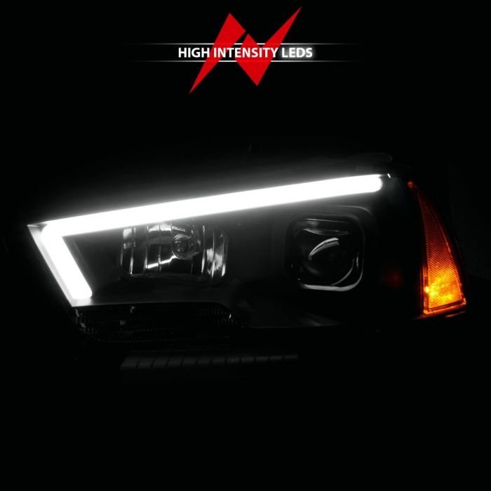 Dodge Charger 11-14 Projector Plank Style Headlight Black
