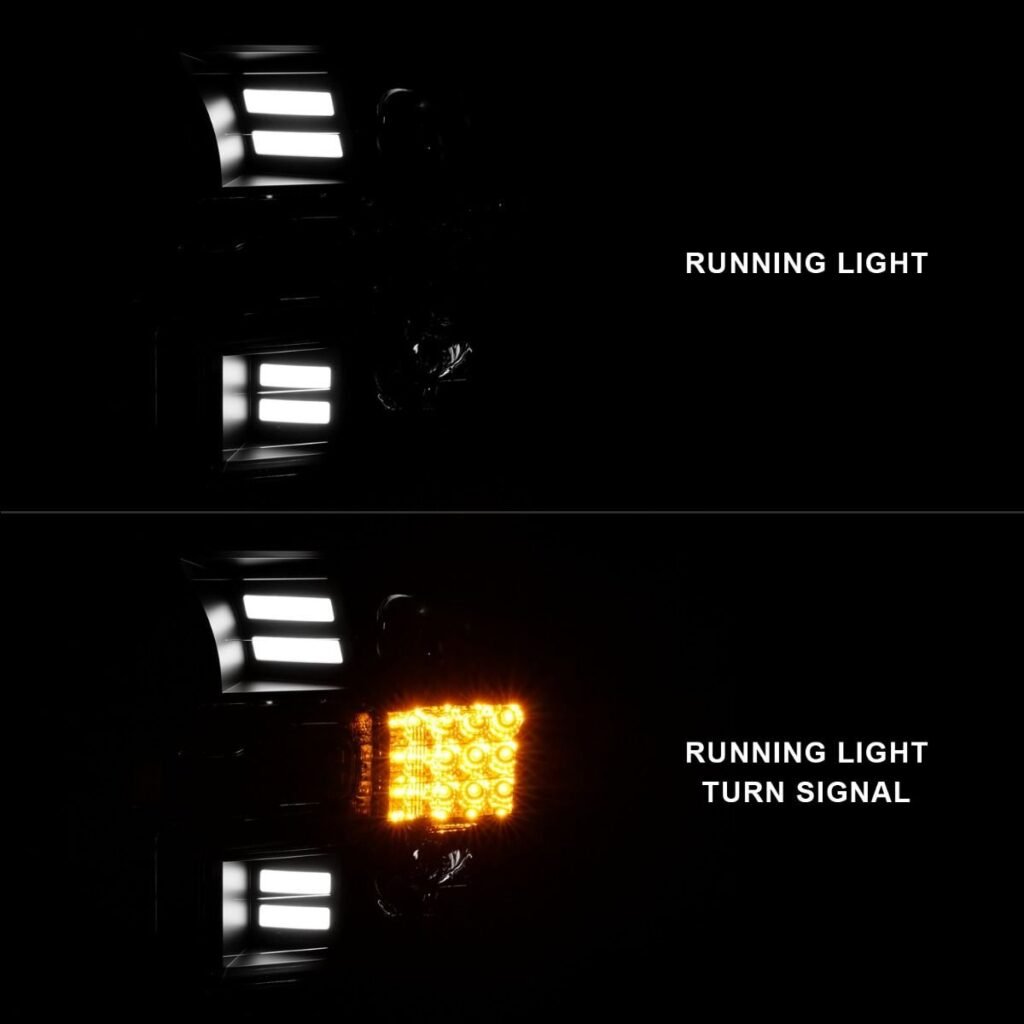Ford F-150 15-17 Projector Light W/ Bar Style Light Black Housing
