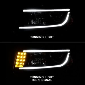 Jeep Grand Cherokee 14-15 Projector Headlights Plank Style Black Housing - Image 6
