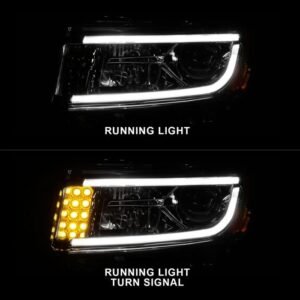 Jeep Grand Cherokee 14-15 Projector Headlights Plank Style Chrome - Image 6