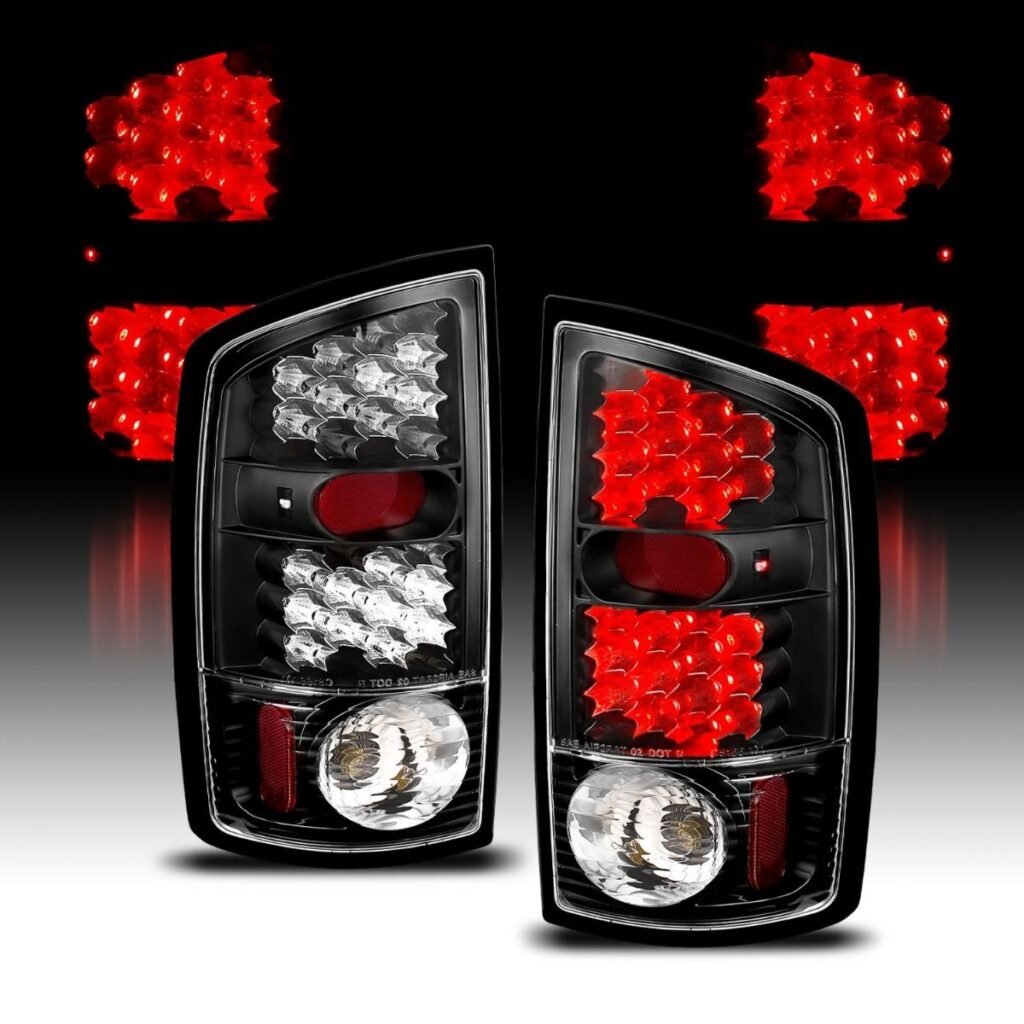 Dodge Ram 1500 02-05 / 2500/3500 03-06 Led Tail Lights Black