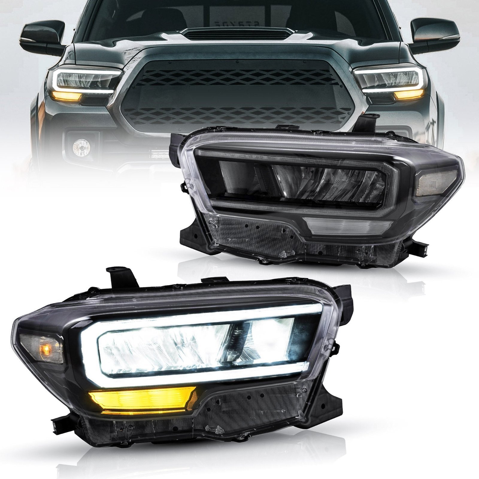 VLAND Full LED Headlights For Toyota Tacoma N300 2015-2019 [DOT. SAE.] - Image 3