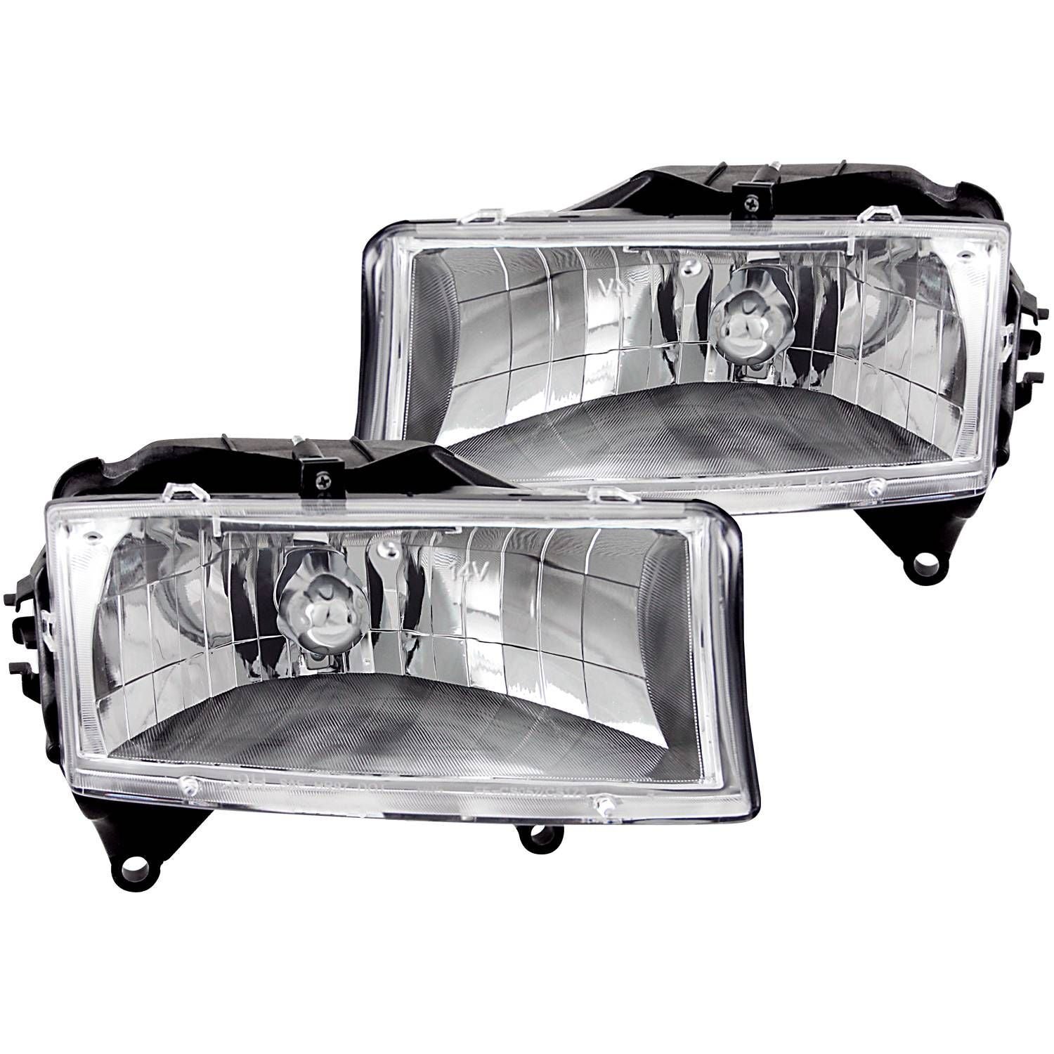 DODGE DAKOTA 97-04 / DURANGO 98-03 CRYSTAL HEADLIGHTS CHROME - Image 1