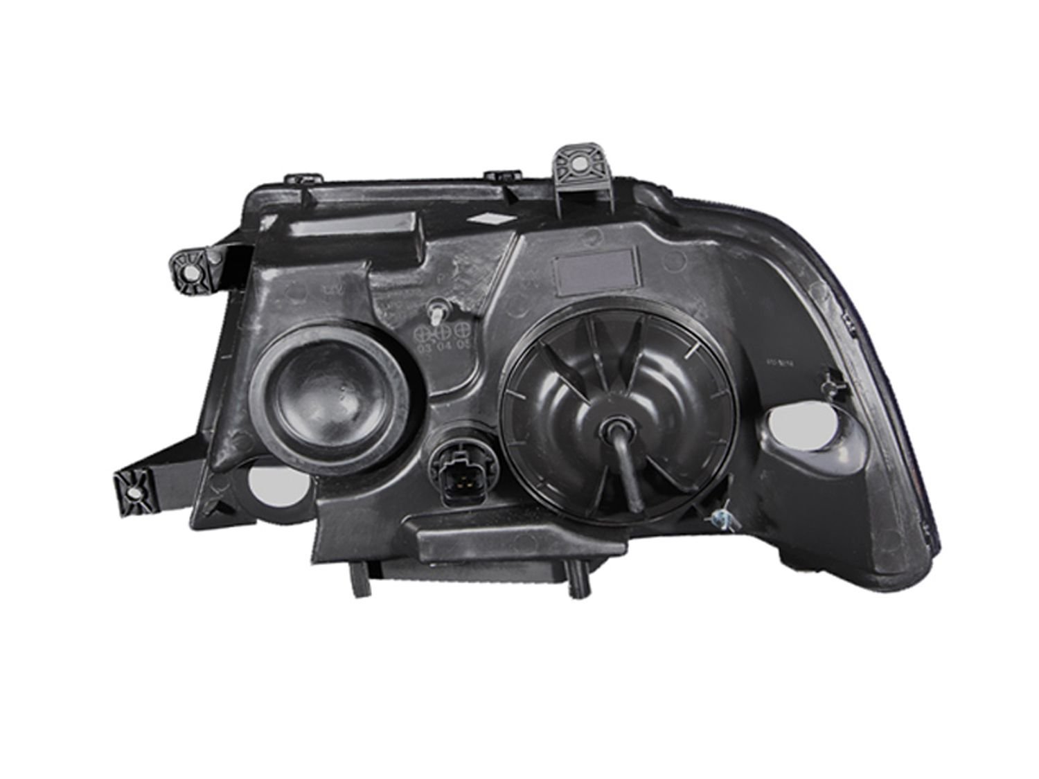 Lincoln Navigator 03-06 Crystal Headlights Black - Image 2