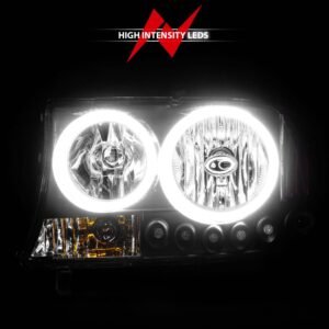 Dodge Dakota 97-04 / Durango 98-03 Headlights Black - Image 6