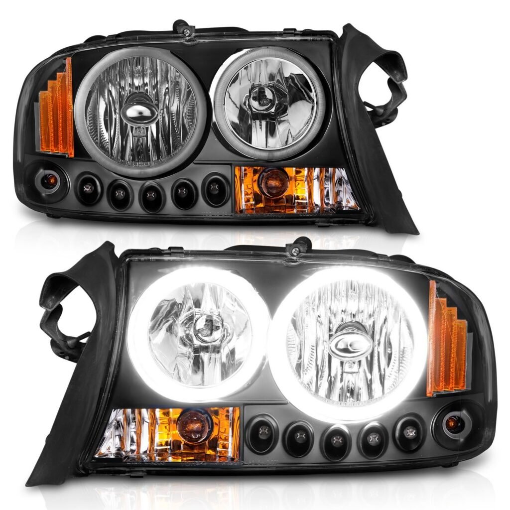 Dodge Dakota 97-04 / Durango 98-03 Headlights Black
