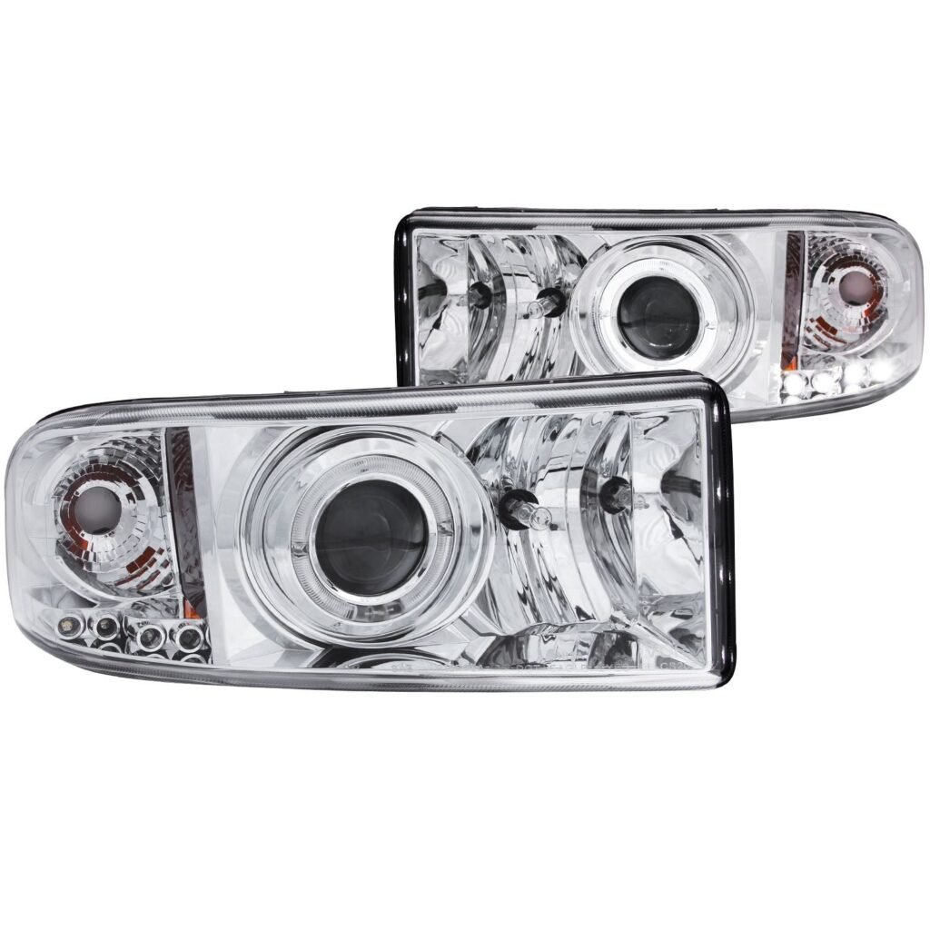 Dodge Ram 1500 94-01 / Ram 2500/3500 94-02/ Ram Sport Model 94-98 Projector Headlights Halo Chrome
