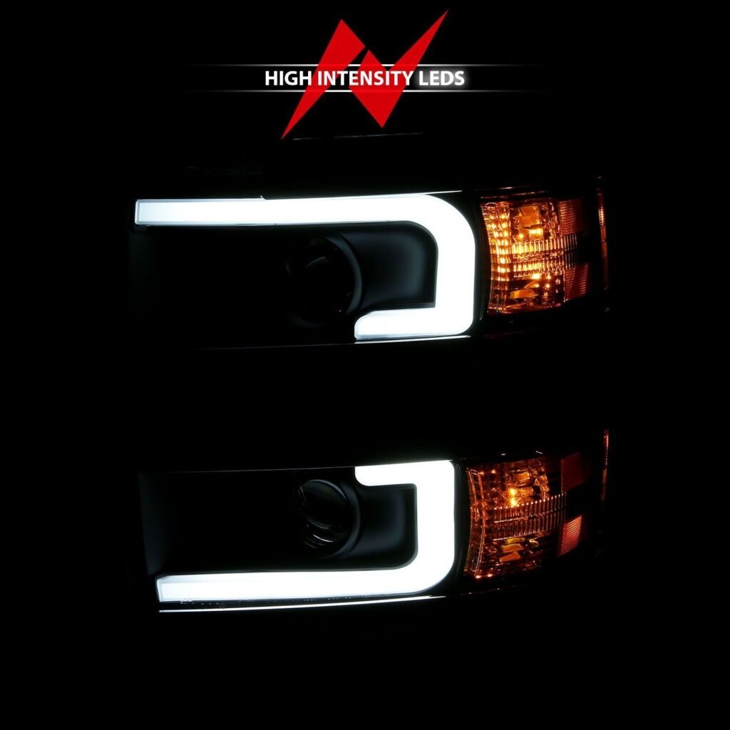 Chevy Silverado 2500hd/3500hd 15-19 Projector Headlight - Black