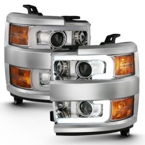 Chevy Silverado 2500hd/3500hd 15-19 Projector Headlight - Chrome - Image 2