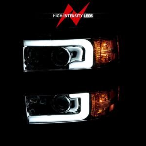 Chevy Silverado 2500hd/3500hd 15-19 Projector Headlight - Chrome - Image 6