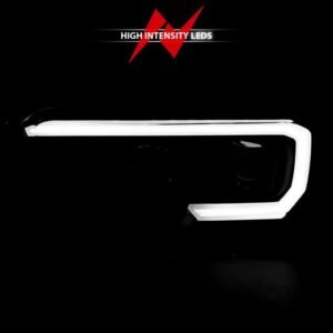 Toyota Tacoma 16-22 Projector Plank Style Headlights Black - Image 7