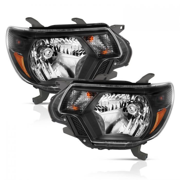 Toyota Tacoma 12-15 Crystal Headlight Black