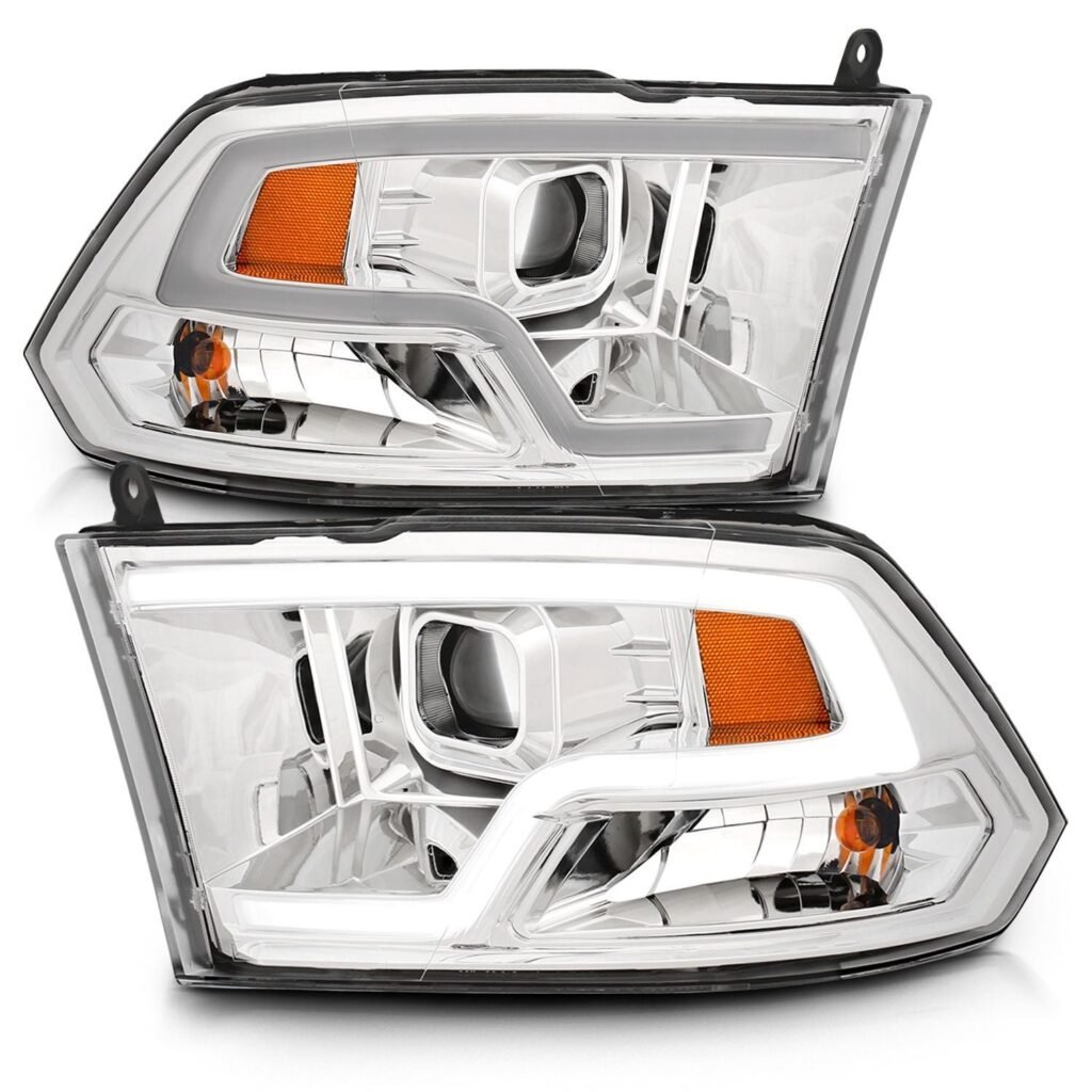 Dodge Ram 1500 09-18 /ram 2500/3500 10-18 Plank Style Projector Headlights Chrome