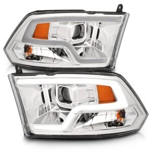 Dodge Ram 1500 09-18 /ram 2500/3500 10-18 Plank Style Projector Headlights Chrome - Image 2