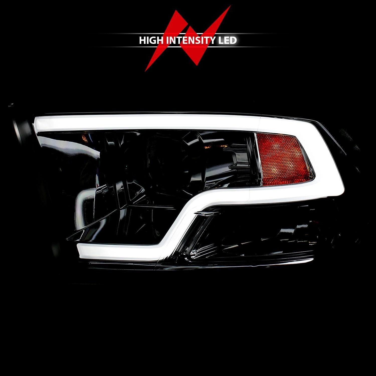 Dodge Ram 1500 09-18 /ram 2500/3500 10-18 Plank Style Projector Headlights Chrome - Image 6