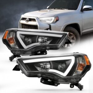 Toyota 4runner 14-21 Projector Plank Style Headlights Black - Image 6