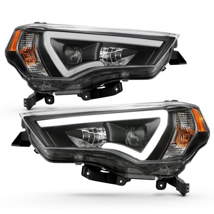 Toyota 4runner 14-21 Projector Plank Style Headlights Black