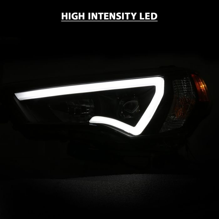 Toyota 4runner 14-21 Projector Plank Style Headlights Black