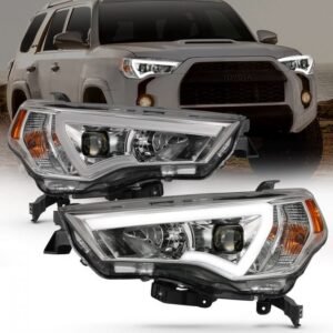 Toyota 4runner 14-21 Projector Plank Style Headlights Chrome - Image 6