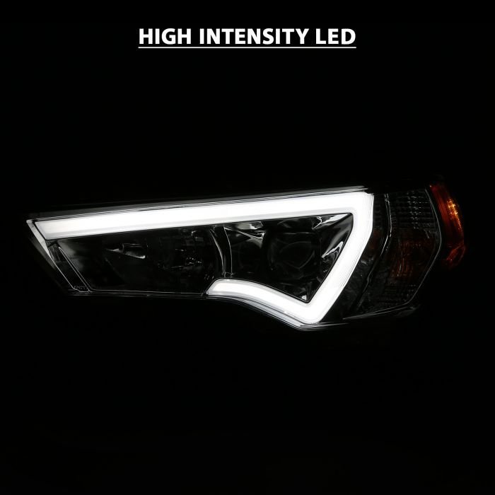 Toyota 4runner 14-21 Projector Plank Style Headlights Chrome