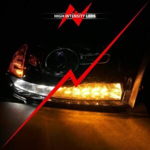 Dodge Ram 1500 09-18 / 2500/3500 10-18 Projector Headlights Black Amber - Image 6