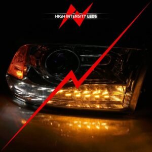 Dodge Ram 1500 09-18 / 2500/3500 10-18 Projector Headlights Chrome Amber - Image 6
