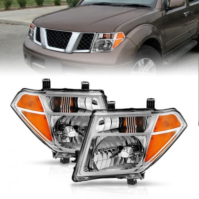 Nissan Frontier 05-08 / Pathfinder 05-07 Headlights W/ Chrome