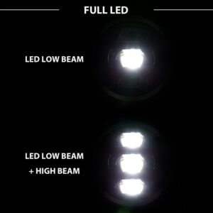 Jeep Wrangler Jl 18-21 Full Led Projector Headlights Black (Jeep Wrangler Jl Only) - Image 4