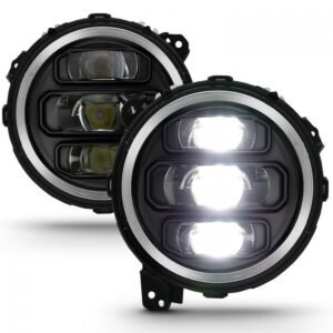 Jeep Wrangler Jl 18-21 Full Led Projector Headlights Black (Jeep Wrangler Jl Only) - Image 8