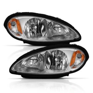 Chrysler PT Cruiser 01-05 Crystal Headlight Chrome Amber (Oe) - Image 2
