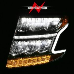 Chevy Tahoe 15-20 Suburban 15-20 Led Crystal Plank Style Headlight - Chrome - Image 6