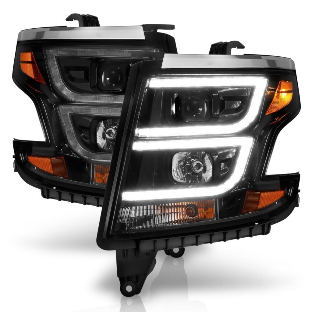 Chevy Tahoe/suburban 15-20 Projector C Bar Headlight - Black