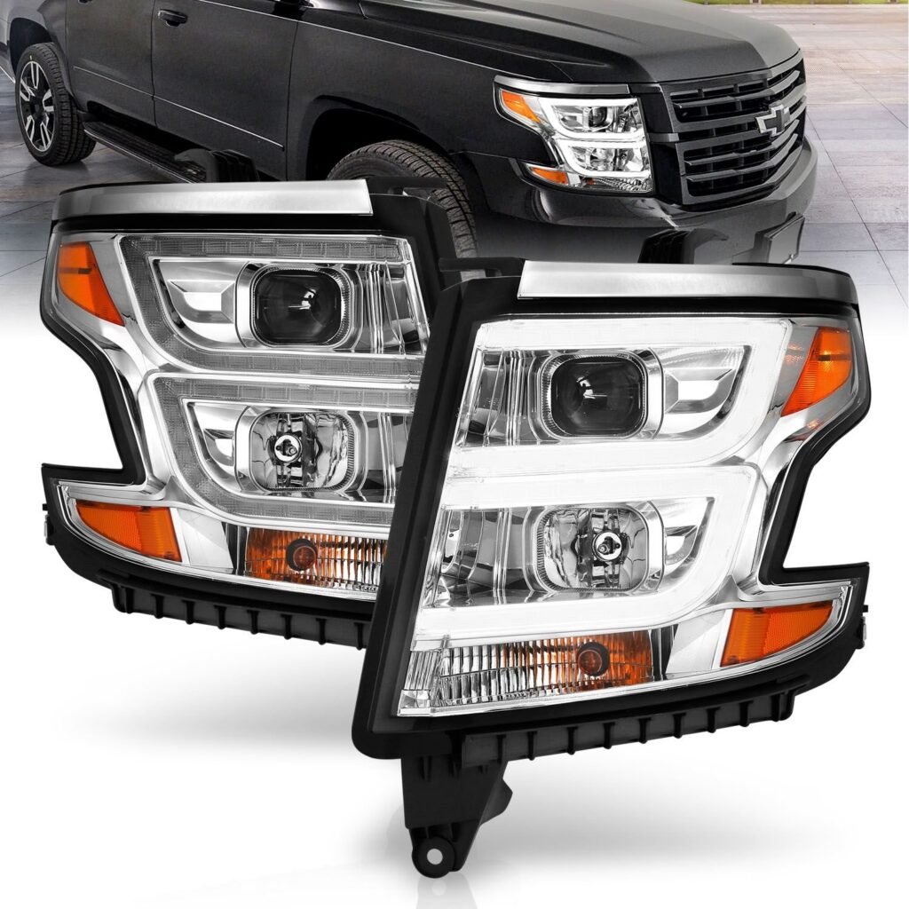 Chevy Tahoe/suburban 15-20 Projector C Bar Headlight - Chrome