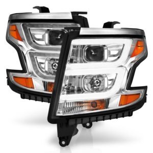 Chevy Tahoe/suburban 15-20 Projector C Bar Headlight - Chrome - Image 2