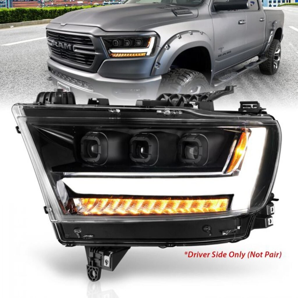Ram 1500 (New Body) 19-21 Full Led Projector Headlights Black