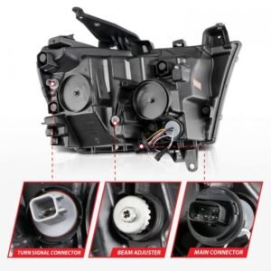 Ram 1500 (New Body) 19-21 Full Led Projector Headlights Black - Image 3