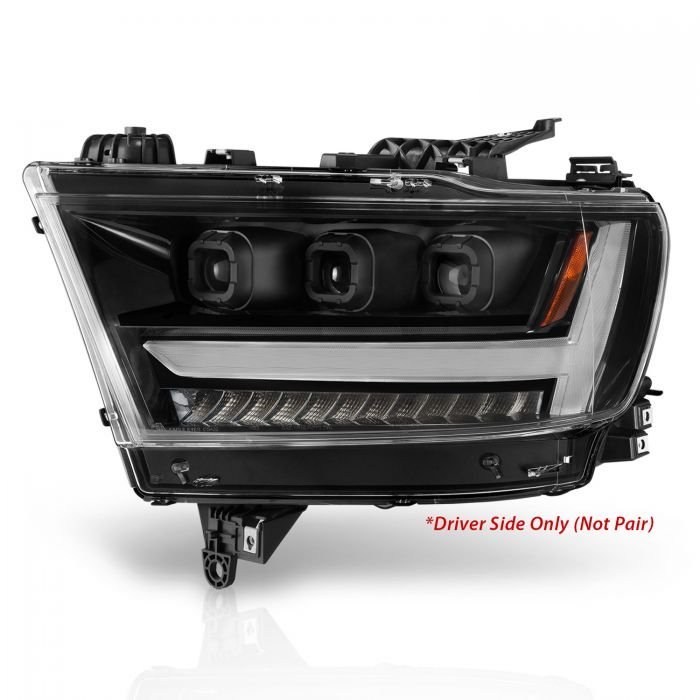 Ram 1500 (New Body) 19-21 Full Led Projector Headlights Black