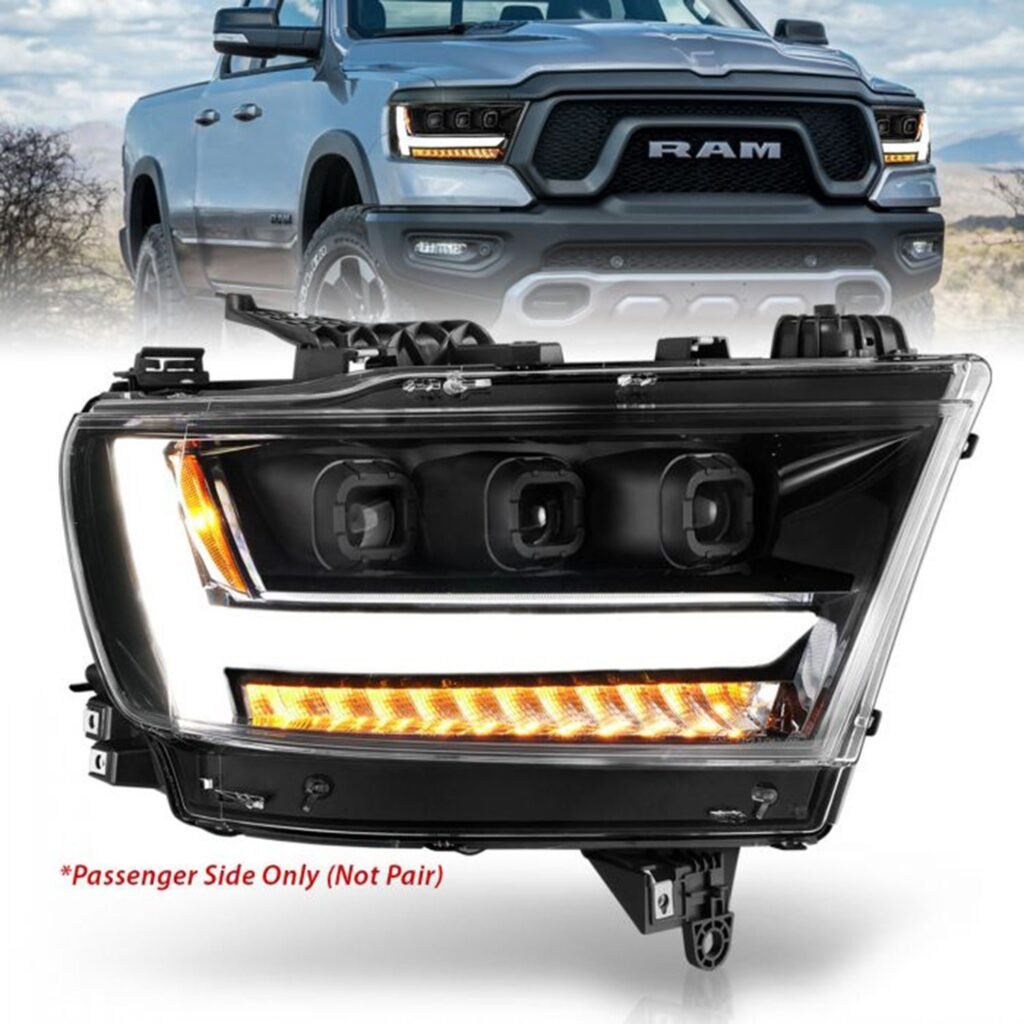 Ram 1500 (New Body) 19-21 Full Led Projector Headlights Black