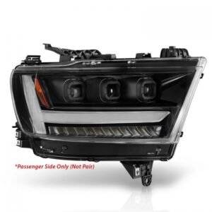 Ram 1500 (New Body) 19-21 Full Led Projector Headlights Black - Image 9