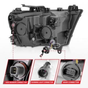 Ram 1500 (New Body) 19-21 Full Led Projector Headlights Chrome - Image 5