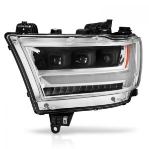 Ram 1500 (New Body) 19-21 Full Led Projector Headlights Chrome - Image 7