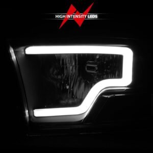 Dodge Ram 1500 09-18 /Ram 2500/3500 10-18 Halogen Headlights Black - Image 6
