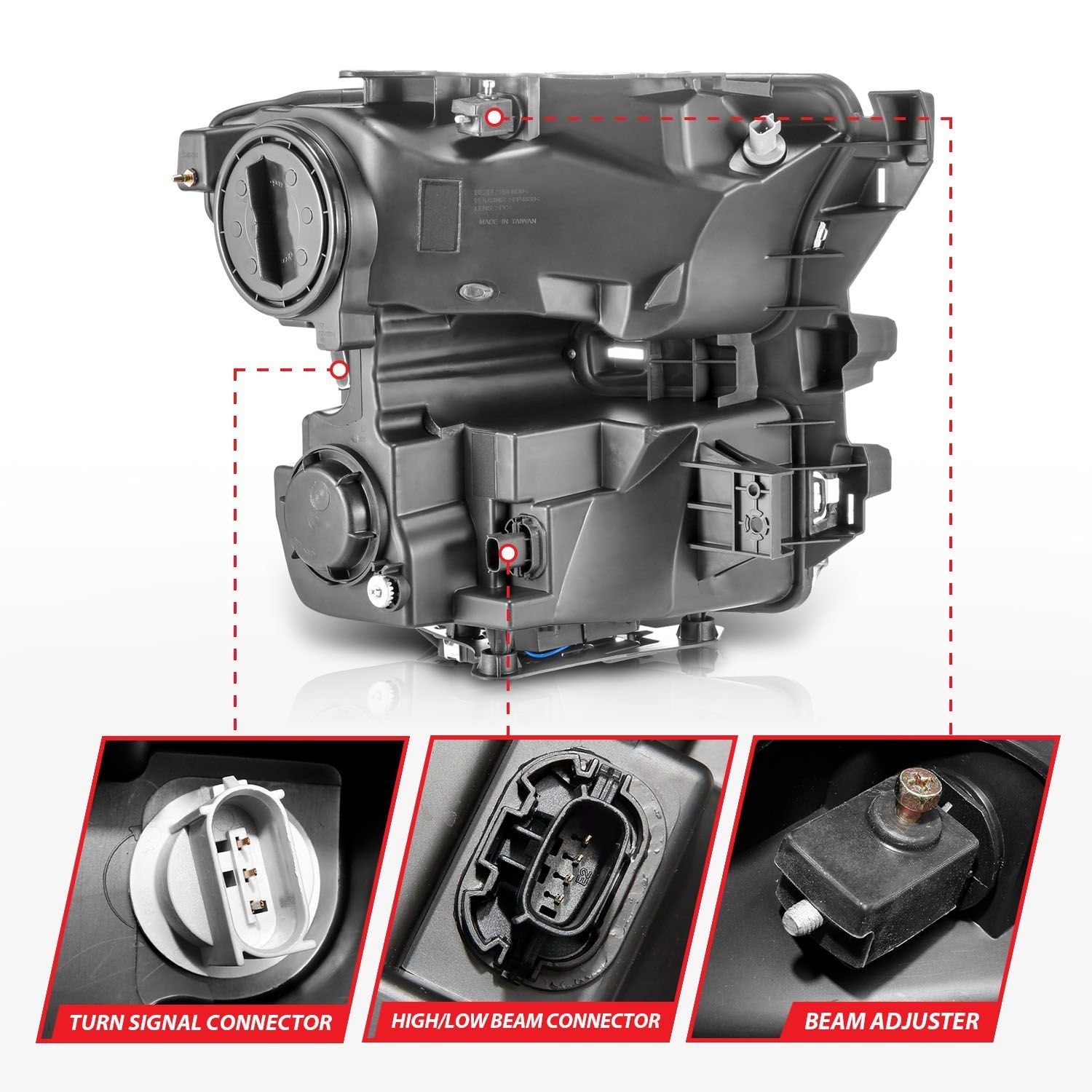 Ford F-150 15-17 Full Led Projector Headlights Chrome Housing W/ Switchback Light Bar - Image 3