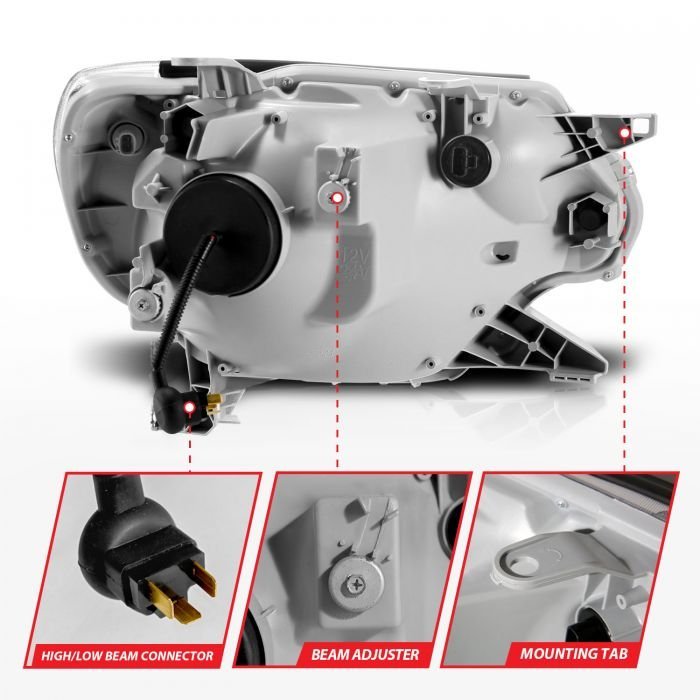 Toyota Tacoma 12-15 Chrome Projector Headlights