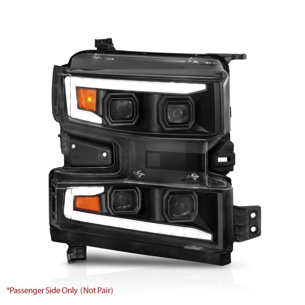 Chevy Silverado 1500 19-21 Full Led Projector Headlights - Black