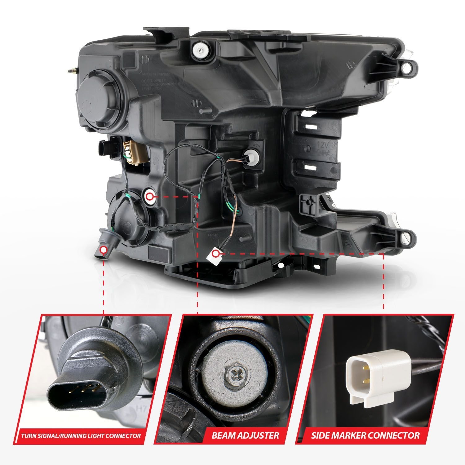 Ford F-150 18-20 Full Led Projector Black Headlights W/ Initiation Feature & Sequential Signal - Image 5