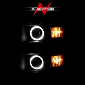 Chevy Silverado 14 -15 Projector Headlights Led Halo Black Clear - Image 6