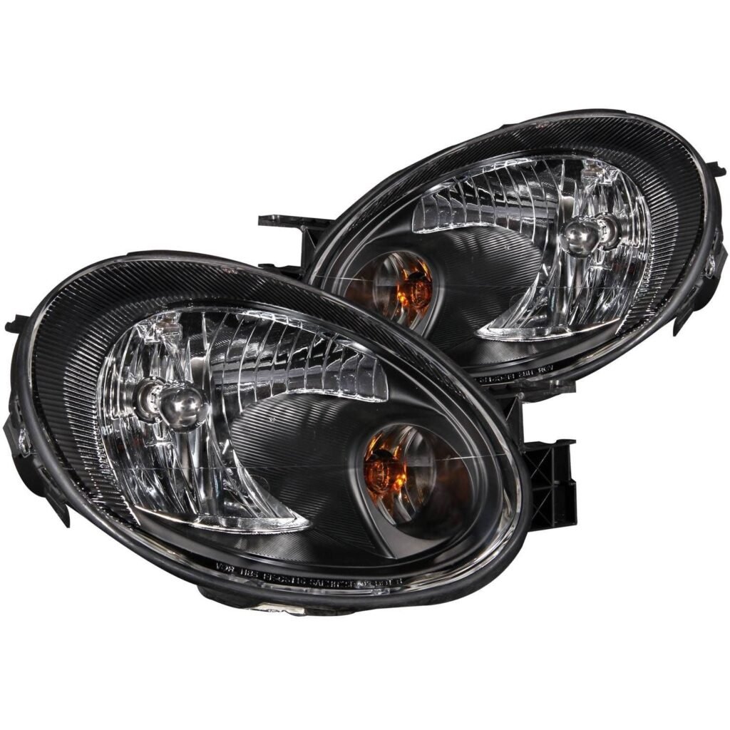 Dodge Neon 03-05 Crystal Headlights Black