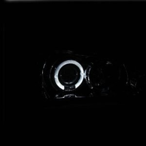 FORD MUSTANG 94-98 1 PC PROJECTOR HEADLIGHTS BLACK W/ HALO - Image 3